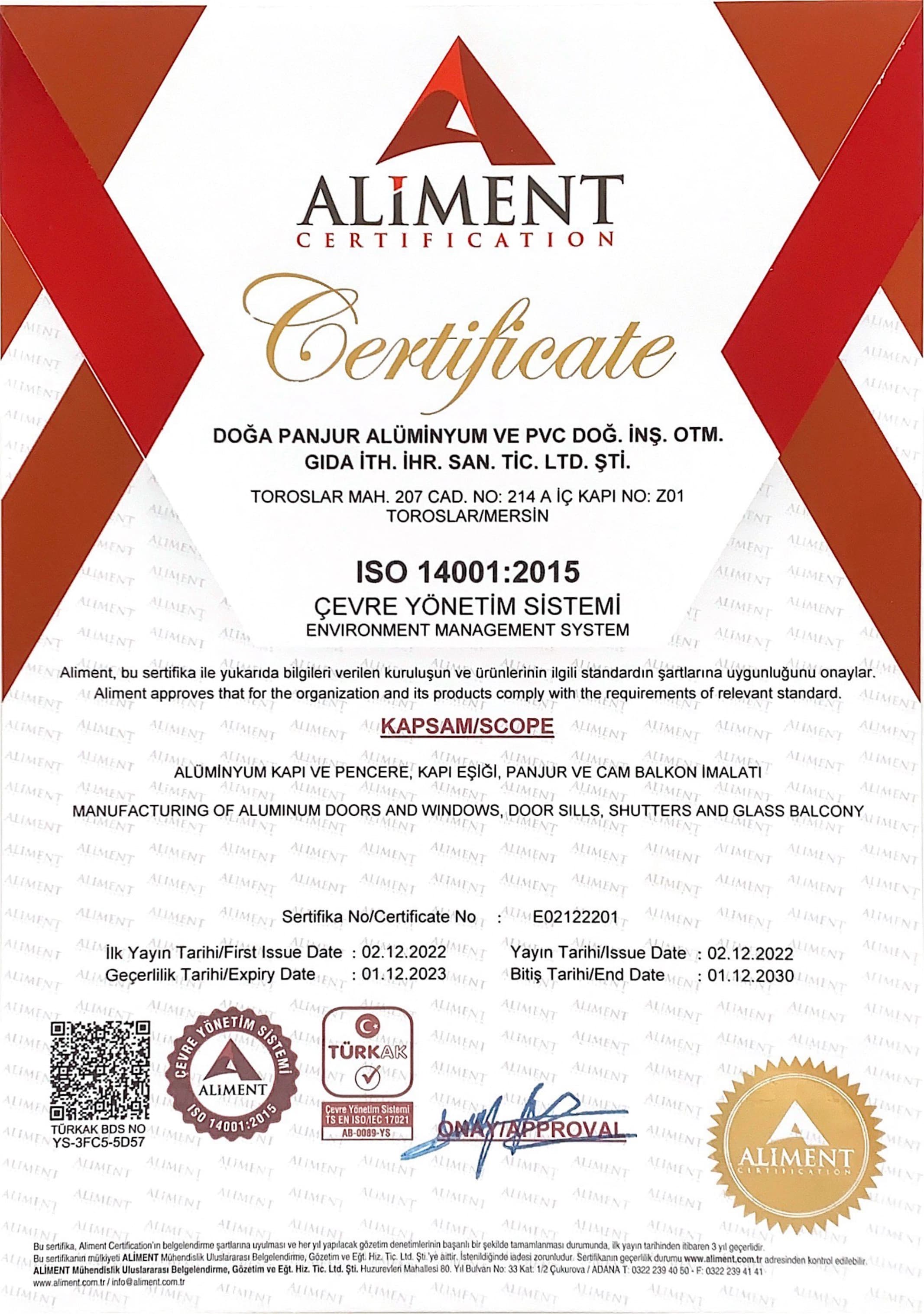 Çevre Yönetim Sistemi